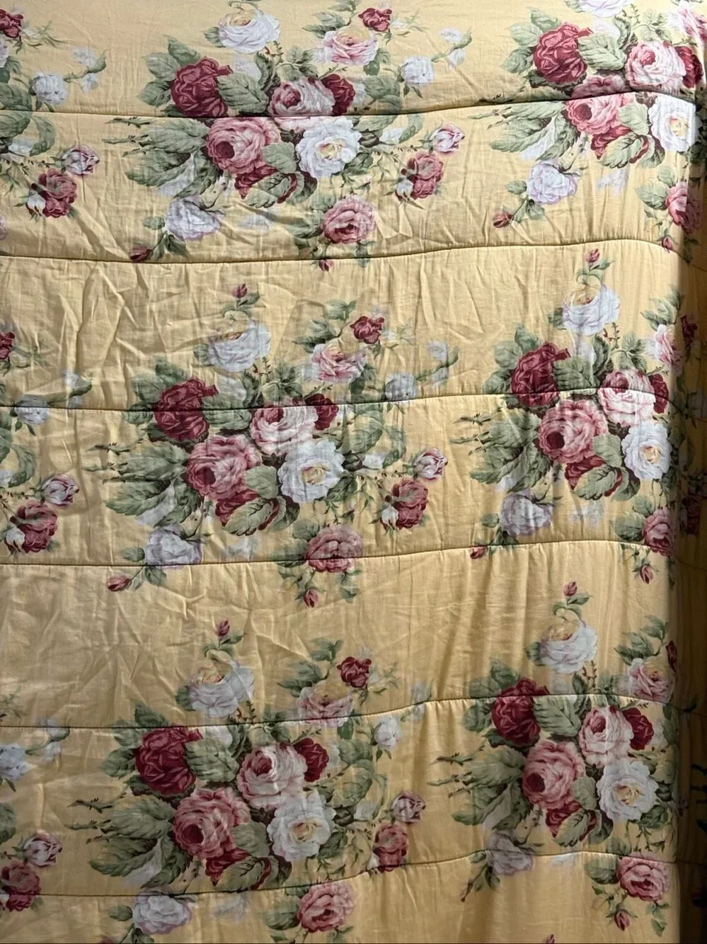 Ralph Lauren Full/Queen Size Comforter Sophie Brooke Yellow Floral Retired